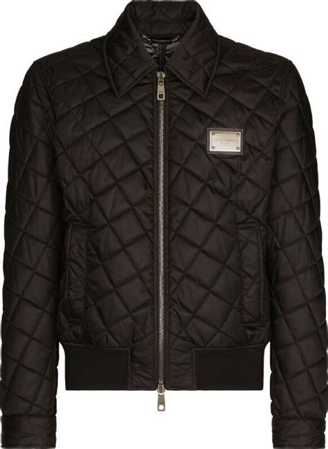 dolce gabbana quilted bomber jacket|dolce gabbana jackets.